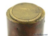 Antique Early 19th Century 3 Compartment Copper & Brass Powder Flask - 3 of 3