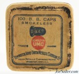Remington UMC 22 B.B. Cap Ammo 100 Count Full Box
