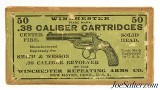 Winchester 38 S&W Black Powder Ammo Full Picture Box