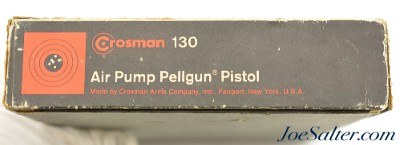 Vintage Crosman 130 .22 Cal Air Pistol with Original Box 2nd Variant 1955 - Image 13 of 13