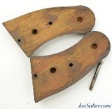 WWII .38 Enfield No.2 Revolver Wood Grips - 2 of 4