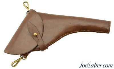 Leather British WWI / WWII Sam Brown Holster For 6" Webley Revolver