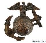 WWI USMC Enlisted Hat Insignia 1914-22 EGA Service