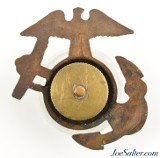 WWI USMC Enlisted Hat Insignia 1914-22 EGA Service - 2 of 4