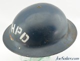 WWII Canadian Halifax Nova Scotia Police Mk2 Helmet - 2 of 5