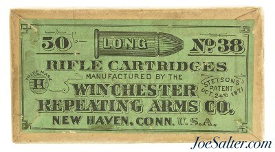 Excellent Sealed! Winchester 38 Long Rim Fire Black Powder Rifle Ammo Model 1885