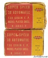 Vintage Winchester Super-Speed 38 Automatic Cartridges 90rnds - 2 of 4