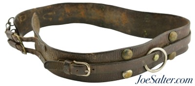Antique Sheriff Lawman Restraint Leather Belt 1800s