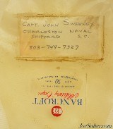 Set of US Navy Captain Hats John Henry Sweeney USN Retired - 7 of 7