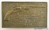 3 Vintage Brass Buckles Ruger Firearms, Colt 1851 Navy - 6 of 7