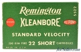 Remington 1946 Standard Velocity Kleanbore 22 Short 500 Rds.