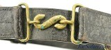 WW1 Canadian QHG 1914 Dated Leather Sword Waist Belt & Snake Buckle - 2 of 4