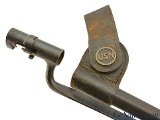 Scarce US Navy Marked Trapdoor Socket Bayonet & Scabbard USN Span-Am War