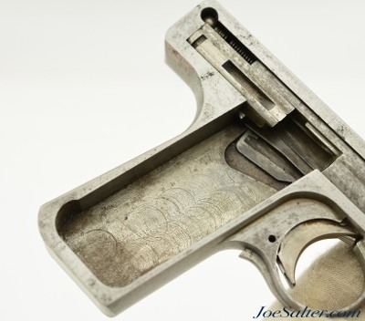 Unique Iver Johnson Prototype Blow-Forward Vest Pocket Pistol Patented in 1916 25 ACP - Image 12 of 15