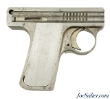 Unique Iver Johnson Prototype Blow-Forward Vest Pocket Pistol Patented in 1916 25 ACP