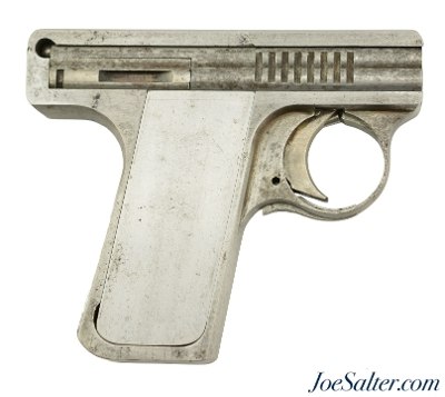 Unique Iver Johnson Prototype Blow-Forward Vest Pocket Pistol Patented in 1916 25 ACP