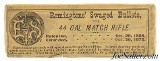Excellent Sealed! 1870's E. Remington & Sons 44 Cal. Match Rifle Swaged Bullet Packet