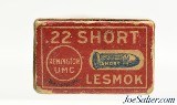 Early 1920's Remington UMC 22 Short Ammo LESMOK - 5 of 7