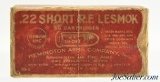 Mid-1920's Remington UMC 22 Short Ammo LESMOK