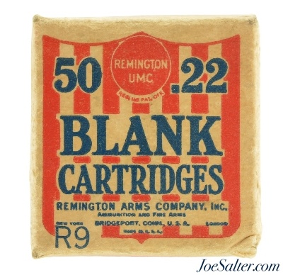 Remington UMC 22 Blank Ammo 1927 Kleanbore Issue