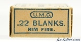 Excellent Union Metallic Cartridge Co. 22 Blank Ammo Full Box Blue Wad - 3 of 5