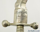 19th Century Memento Mori Dagger w/ Skull & Cross Bones Flame Blade - 4 of 10