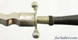 19th Century Memento Mori Dagger w/ Skull & Cross Bones Flame Blade - 7 of 10