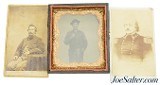 Lot of Civil War Photographs Including 10th Mass Soldier KIA at Wilderness