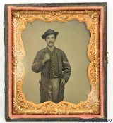 Lot of Civil War Photographs Including 10th Mass Soldier KIA at Wilderness - 6 of 11