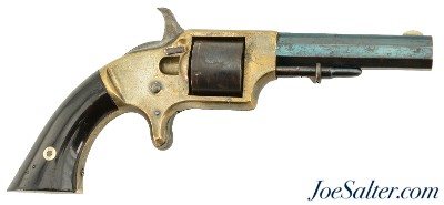 Fine Antique Civil War Springfield Arms Co. Pocket Revolver 30 Rimfire