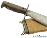 US WWI M1917 C.T. Bolo Knife with Scabbard 1918