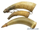 Collection of 3 Antique Powder Horns - 1 of 9
