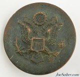 WWI US Military Cavalry Brass Eagle Bridle Rosettes 2pc - 4 of 5