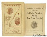 Original Newton Rifle Catalog with Supplement 1923 Buffalo NY