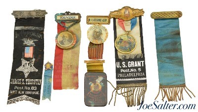 Grand Army of the Republic (GAR) Medals Souvenir Badges Large Size