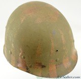 WWII Early Front-Seam Fixed Bale M1 Helmet with Liner - 7 of 15