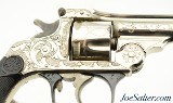 Excellent Engraved A.J. Aubrey Top Break 32 S&W Meriden Fire Arms Co Sears - 3 of 12