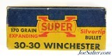 Excellent Western "Bear Box" Super-X 30-30 Silvertip Ammo - 3 of 7