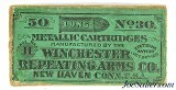 Rare Sealed! Winchester 30 Long Rimfire Ammo Metallic Cartridge Call Out 1870's