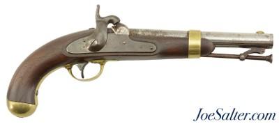 Massachusetts Marked US Model 1842 Percussion Pistol H. Aston & Co. 1852 "MS"