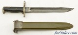 WWII US Union Fork & Hoe (UFH) M1 Garand Bayonet and Scabbard - 2 of 11