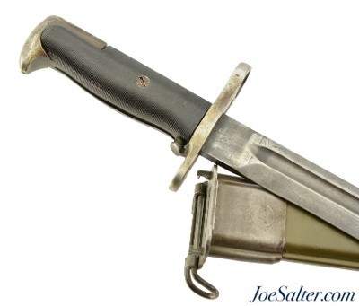 WWII US Union Fork & Hoe (UFH) M1 Garand Bayonet and Scabbard