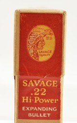 Sealed! 22 Savage High Power Ammo Full Box Model 1899 - 6 of 7