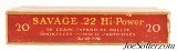 Sealed! 22 Savage High Power Ammo Full Box Model 1899 - 3 of 7