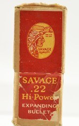 Sealed! 22 Savage High Power Ammo Full Box Model 1899 - 4 of 7