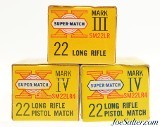 1960's Western Super-Match Mark III & Mark IV 22 LR Ammunition 3 Boxes - 2 of 4