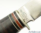 Excellent Remington Dupont Etched Blade Boy Scout Knife RH-51 With Sheath - 7 of 11