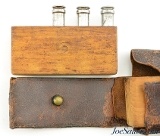 Very Rare Roper Revolving Rifle Cartridge Blocks with Partial Leather Belt