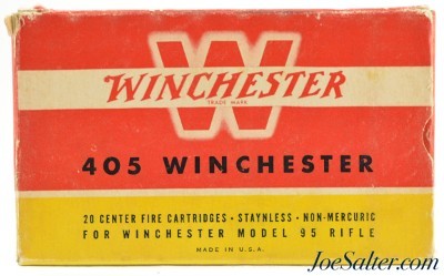 Full "1946" Style Box 405 Winchester Ammo 300 Grain Soft Point Model 95