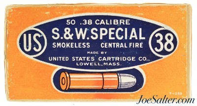 Sealed! US. Cartridge Co. 38 S&W Special Lowell, Mass Box